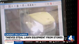 Thieves steal lawn equipment from stores [upl. by Cerallua818]