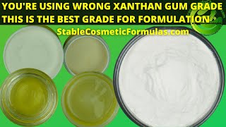 HOW TO MAKE CLEAR GEL WITH XANTHAN GUM USP XANTHAN GUM CLEAR COSMETIC GRADE FOR TRANSPARENT GELS [upl. by Elmore459]