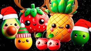 Baby Fruit Sensory Video with Happy Christmas Music Mix [upl. by Samara]