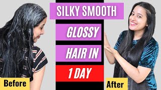 DIY Hair Mask for Silky  Smooth  Glossy Hair in 1 day [upl. by Nnaillek]