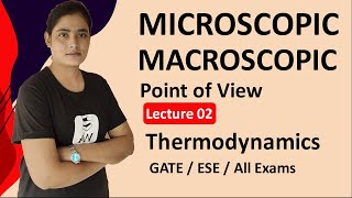 Macroscopic amp Microscopic Point of view  Microscopic and Macroscopic Approach in Thermodynamics [upl. by Eshelman]