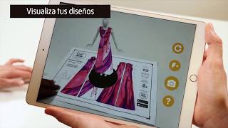 Realidad Aumentada para Diseño de Moda 👗📱 APP CreaDiseño [upl. by Egidius]