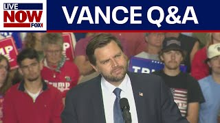 WATCH JD Vance holds QampA during rally in Wisconsin  LiveNOW from FOX [upl. by Krall]