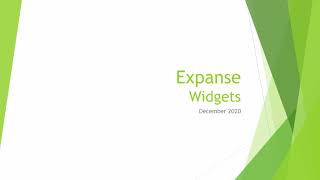 Expanse Widgets [upl. by Hannus]