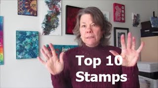 Top 10 Stamps for Art Journaling and Mixed Media [upl. by Brubaker]