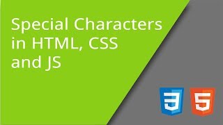 Special Characters in HTML CSS and JS [upl. by Ashlie]