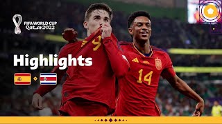 Spain Set a New Record  Spain v Costa Rica highlights  FIFA World Cup Qatar 2022 [upl. by Stiruc]