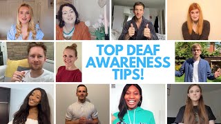 Top Deaf Awareness Communication Tips  Deaf Awareness Week 2020 CC [upl. by Ymmas]