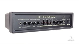 ULTRABASS BXD3000H UltraLightweight 300Watt 2Channel Bass Amplifier Head [upl. by Thain539]