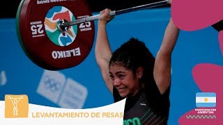 BuenosAires2018  LevantamientoDePesas Yesica Hernández le trajo el primer Oro a México [upl. by Yboc608]