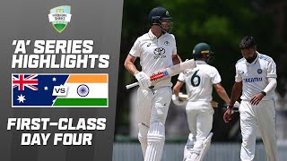 Australia A v India A  Firstclass match one  Day 4 [upl. by Nad]