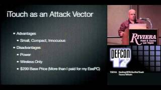 DEFCON 17 Hacking WITH the iPod Touch [upl. by Hildegard]