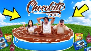 CHOCOLATE BATH CHALLENGE  Rimorav Vlogs [upl. by Sanburn]