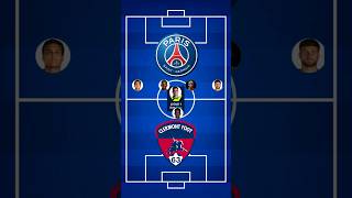 PSG VS CLERMONT COMPO OFFICIEL psgvsclermont ligue1 [upl. by Pippy816]