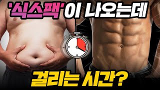 일반인들이 식스팩 만들려면 얼마나 걸릴까 빠르게 복근 만드는 운동루틴 [upl. by Adnylem57]