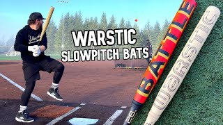 Hitting with the new WARSTIC Bonesaber amp Suntank  USSSA240 Slowpitch Softball Bat Review [upl. by Reinaldo183]