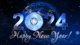 New Year Countdown Clock 2024 V3  Happy New Year 2024  Frohes Neues Jahr 2024 [upl. by Rizika]