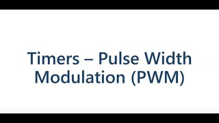 STM32F4 Bare Metal Programming  Timers Pulse Width Modulation PWM [upl. by Nothsa]