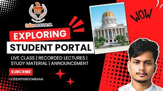 Everything About Manipal University Online Student Portal  How to access Lecture  CodeWithBoombaam [upl. by Esinaej]