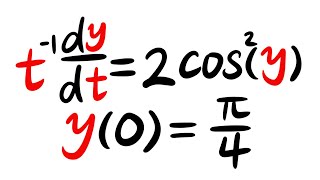 Separable differential equation example [upl. by Horacio]