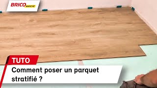 Comment poser un parquet stratifié   Bricomarché [upl. by Jairia]