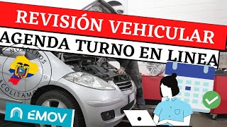 🚘 🤔 ¿Cómo sacar Turno para REVISIÓN técnica vehicular MATRICULACIÓN EMOV l cuenca aire [upl. by Anaihk]