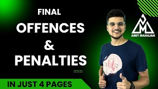 Offences and Penalties  in 4 pages  CA Amit Mahajan [upl. by Turmel]