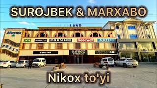 Qurbanovlar sulolasiSurojbek va MarxaboNikox toyiALIXON efirda [upl. by Uel984]