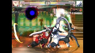 Ragna amp Hyde vs Hakumen amp SethUNI [upl. by Haianeb211]