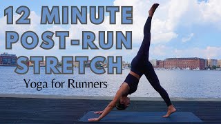 12 Minute PostRun Stretch  Cool Down for Flexibility amp Recovery [upl. by Yklam]