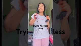 Heatless waves 😀heatlesswaveslonghaircareheatlesshairstyletelugushorts teluguvlogsbadshah [upl. by Aliahs]