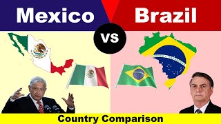 Brazil Vs Mexico  Mexico vs Brazil  Country comparison [upl. by Hijoung]