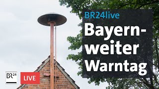 BR24live Sirenen heulen und Handy klingeln – Bayernweiter Warntag  BR24 [upl. by Anelaj]