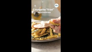 Courgette “frietjes” met Parmezaan en srirachasaus  Shorts  Allerhande [upl. by Miarhpe]