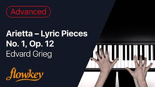 Arietta – Lyric Pieces No 1 Op 12  Edvard Grieg Piano Tutorial [upl. by Auqinat785]