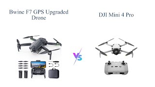 Bwine F7 GPS Drone vs DJI Mini 4 Pro 😲 4K Camera Battle [upl. by Aisatna]