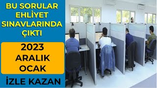 ZOR SORU YOKTUR  2023 ARALIK 2024 OCAK Ehliyet Sınavı Soruları  Ehliyet Sınav Soruları 2023 [upl. by Joan]