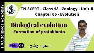 03 Biological Evolution  Formation of Protobionts  Chapter06  Evolution  TN SCERT  Class12 [upl. by Hun]