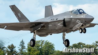 In the Box VERY CLOSE F35C Lightning II Demo  Battle Creek Airshow 2022 [upl. by Nirat]