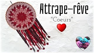 Attrape rêves CROCHET COEURS ❤️❤️❤️ TUTORIEL CROCHET FACILE Tuto crochet crochet вязаниекрючком [upl. by Brouwer]