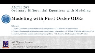 Ordinary Differential Equation Modeling  Part1  Population Dynamics  Malthusian amp Logistic Model [upl. by Lleksah168]