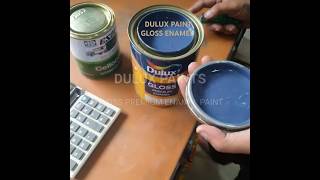 DULUX PAINTS GLOSS PREMIUM ENAMEL PAINT SHADE  duluxpaints enamelpaint paintbrands paint [upl. by Elsa607]