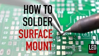 How to Solder Surface Mount parts its easy [upl. by Atinreb]