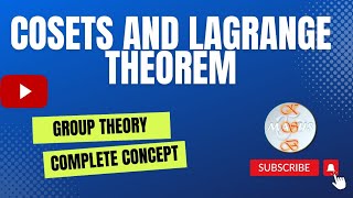 Cosets and lagrange theorem  Group theoryksbmaths7685 [upl. by Donnamarie]