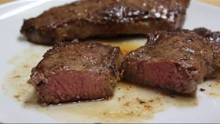 How to Sear amp Cook Sirloin Steaks Medium Rare [upl. by Ennaesor]