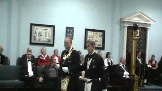 Fredericksburg Masonic Lodge  2011 Officer Installation 3 of 4 [upl. by Anialram]