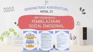 22a6 Demonstrasi Kontekstual modul 22 pembelajaran sosial emosional cgp sosialemosional [upl. by Nywnorb]