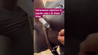 Intravenous injection in jugular vein l dr Umar khan ￼ [upl. by Knox742]