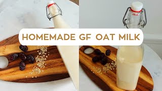 Homemade glutenfree oat milk 🌱 [upl. by Nepean]