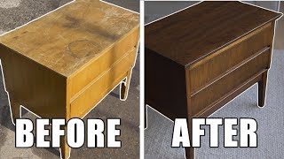 Thrifted Table Gets New Veneer And A Refinish  Furniture Makeover [upl. by Mcferren526]